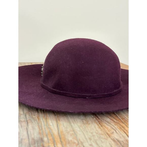 Giovannio New York Hat 100% Wool Purple - Picture 4 of 5